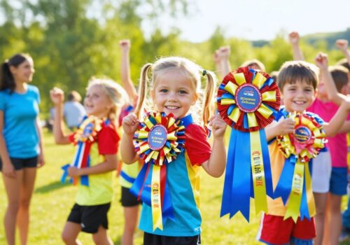Turnierschleifen für Kinderwettbewerbe: So motivieren Sie kleine Sportler spielerisch zum Erfolg